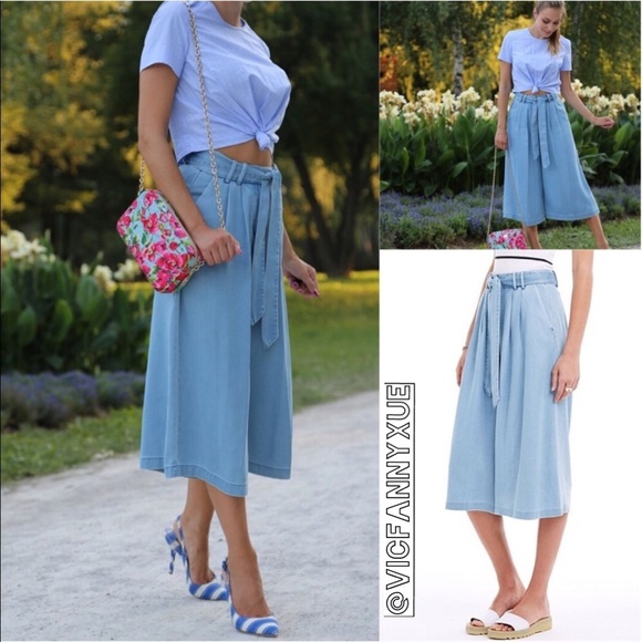 Armani Exchange denim culottes 00 - Picture 1 of 5